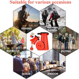 Fishboy Upgraded Collapsible Stool, 400lbs Max Weight, Lightweight But Sturdy, Portable Retractable Folding Telescoping Foldable Camping Stool for Adults Outdoor Fishing Hiking Gardening Travel BBQ