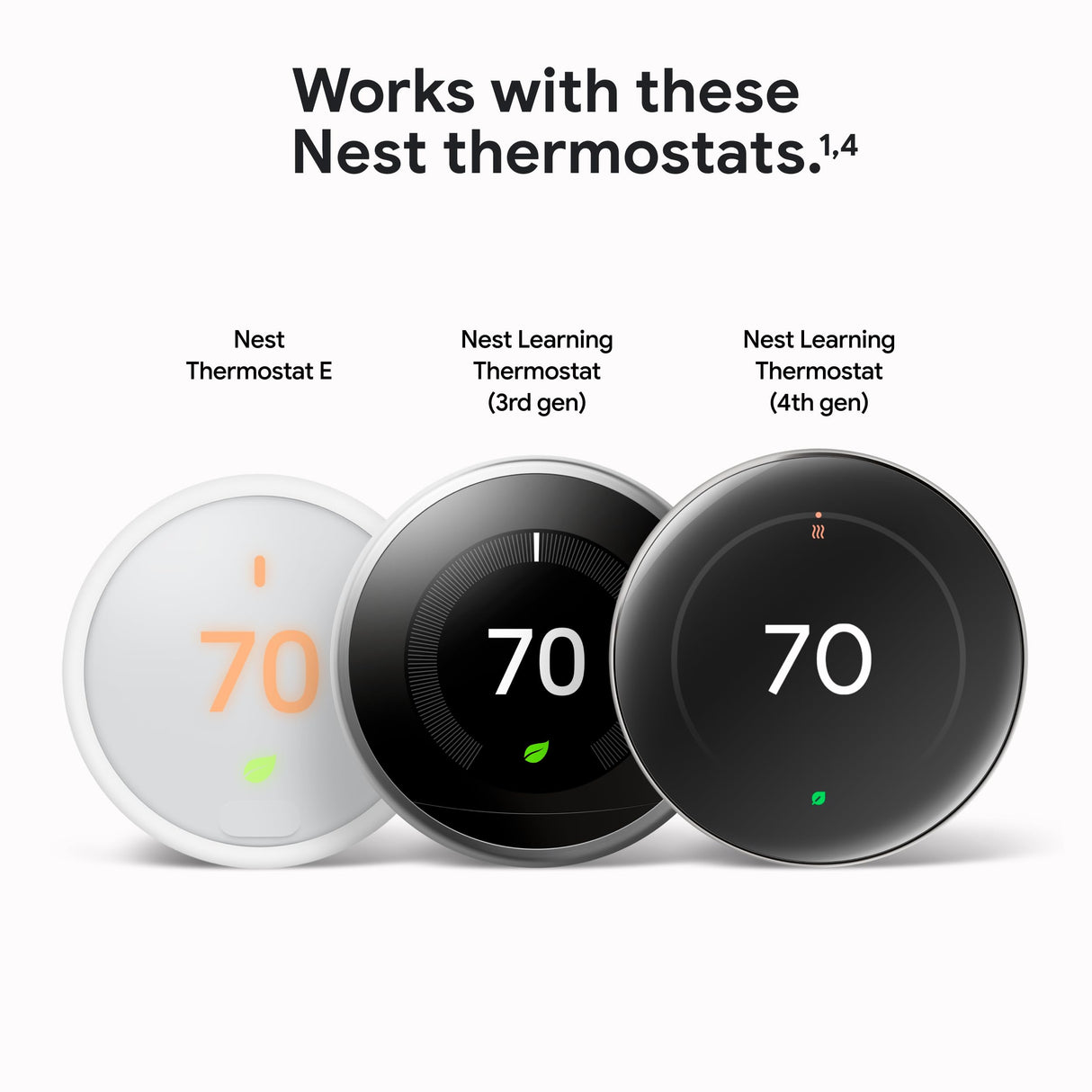 Google Nest Temperature Sensor (2nd Gen) - Room Comfort Sensor with Scheduling - Works with The Nest Learning Thermostat (3rd and 4th Gen) and Nest Thermostat E - Porcelain, White