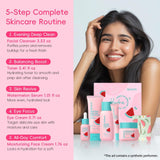 QUIYUM Watermelon & Niacinamide Skincare Set for Women Teens Girls, 5PCS