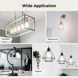GvvooHome Dimmable Edison Bulbs, 4000K Daylight White, 6W Equivalent to 60 watt E26 LED Bulb, ST58 Vintage Light Bulbs, 600LM, 90+ CRI, E26 Base, Clear Glass, 6 Pack
