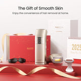 Dual Lights 100W, Quadruple-Pulse IPL Laser Hair Removal, Comfort 16.6 cm² Sapphire Ice-Cooling 35°F, PHR Mode for Stubborn Hair, Effective, Hair Removal Device for Women and Men (Light Champagne)