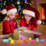 100 Pcs Party Favors & Squishy Toys Bulk for Kids 4-12, Fidget Toys Sensory Stress Relief Toys for Classroom Prizes, Christmas Stocking Stuffers, Birthday Goodie Bags & Teacher Supplies