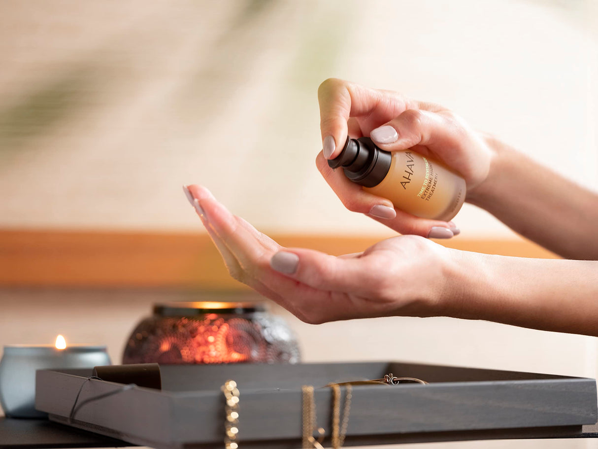 AHAVA Extreme Night Treatment - Exclusive Moisturizer, Neck & Chest Cream, Smoothes Skin & Reduces Wrinkles, Enriched with Patented Extreme Complex, Dead Sea Osmoter, Peptides & Resveratrol 1 Fl.Oz