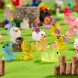 Teenzee 300pcs Mini Resin Animals Many Styles Variety Tiny Animals Figures Miniature Little Small Animal Figurines Bulk for Micro Fairy Garden Landscape Accessories Hide Crafts Decor Aquarium
