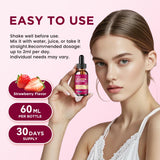 Liposomal Saffron Supplements - 88.5mg Saffron Extract Liquid Drops with L-Theanine, Chamomile, Vitamin C, B6, B12 & D3 for Antioxidant, Immune, Mood, Energy, Focus & Sleep - 2 Fl Oz Strawberry Flavor