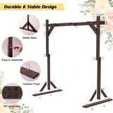 HeyMate Wedding Arch -7.48FT Square Wooden Wedding Arches for Ceremony, Wood Arbor Backdrop Stand for Proposal Wedding Party Scene, Birthday Party, Bridal Shower, Garden, Outdoor, Rustic Decorationsz