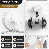 MOTAIPEAK Suction Cup Hooks for Shower,Removable Shower Towel Suction Hooks for Bathroom Wall,Kitchen,Glass,Mirror,Tile to Hang Robes,Loofah-White(2-Pack)