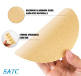 S SATC 100 PCS PSA Sanding Discs 6 Inch Adhesive Backed Sandpaper 180 Grit Sander Attachment for Drill Self Stick Aluminum Oxide Round Automotive Sandpaper with Sticky Back