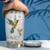 SANDJEST Hummingbird Gifts for Women Hummingbirds Tumbler 20oz Jewelry Drawings Stainless Steel Insulated Tumblers Coffee Travel Mug Cup Gift for Birthday Christmas