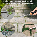GANCHUN 2026 Weed Puller Tool, 3 Pack New Garden Stainless Steel Weeder Tool Hand Weeder Tool,Multi-Purpose Weed Remover Tool Weeding Tools for Gardening(Rubber Handle)