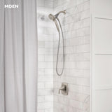 Moen Engage Magnetix Shower Head with Handheld Sprayer, 6 Spray Functions, Spot Resist Brushed Nickel, 26100EPSRN