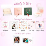 sufall Personalized Name Necklace with Birth Flower – Custom Engraved Jewelry for Women, Mom, Grandma | Christmas, Birthday, Mother’s Day Gift