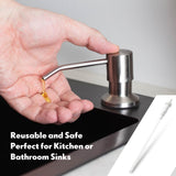 Sieral 2 Pcs Replacement Liquid Soap Dispenser Pump Only 12 Inch Sink Soap Pump Repair Parts Replacement with Straw, Compatible with General Sink Liquid, Suitable for Home Commercial, and Industrial