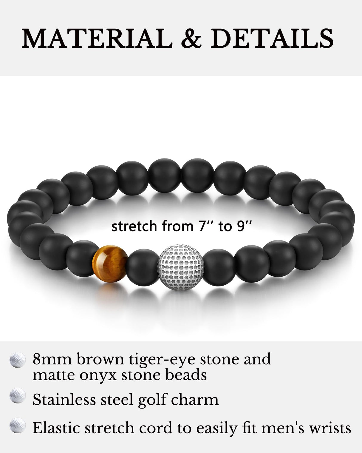 Golf Gifts for Men Stocking Stuffers Golf Bracelet Accessories Gift for Men