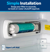 GE RPWFE Refrigerator Water Filter, Genuine Replacement Filter, Certified to Reduce Lead, Sulfur, and 50+ Other Impurities, Replace Every 6 Months for Best Results, Pack of 1