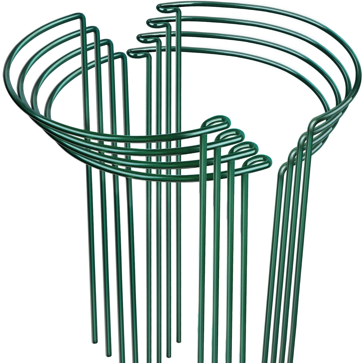 LEOBRO Plant Support, 8PCS Peony Cages and Supports, Plant Stakes for Indoor Plants, Outdoor Plants, Metal Garden Stakes, Plant Holders, Tomato Monstera Hydrangea Support Cage, 10" W x 15.8" H