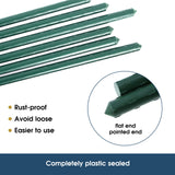 NANOPRETTY Garden Stakes 58 Inch Approx 5FT Plant Stakes for Outdoor Plants Tomato Stakes for Gardening 0.43 inch Diameter Plant Sticks Support Climbing Plants, Pack of 50