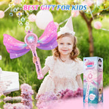 Britik Bubble Wand for Kids, LED Light Music Bubble Toys Girl Gifts Age 3+