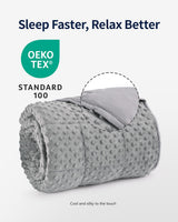 Mr. Sandman Cooling Weighted Blanket for Adults, Queen Size 15 lbs, 60″x80″