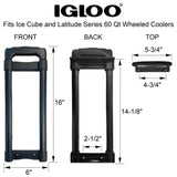 Igloo Replacement Telescoping Handle for Ice Cube and Latitude 60 Qt Wheeled Cooler