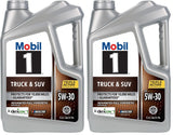 Mobil 1 Motor Oil 5W-30, 5 Quart | Full Synthetic | Truck & SUV | Pack of 2