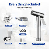 BRITULIF Handheld Bidet Sprayer for Toilet, Jet Sprayer for Toilet Muslim Shower, Adjustable Cloth Diaper Sprayer Bidets Attachment for Toilet, Toilet Bidet Sprayer with Bidet Hose for Feminine Wash