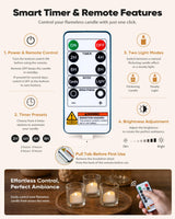 Homemory 24-Pack Remote Flameless LED Battery Tea Light Candles, 400+Hrs