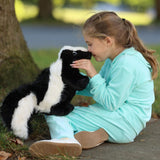 MaoGoLan 4Pcs Giant Skunk Stuffed Animal, Kawai Mother Skunk Plush Toy with 3 Small Baby Skunk Plushies Inside, 22" Snuggle Stuffed Skunk for Kids Woodland Animal Lovers, Christmas Birthday Gift