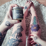 Tattoo Salve, Tattoo Aftercare Balm, Paraben Free Healing OIntment For New Tattoos, Brightening Moisturizer For Old Ink, Itchy Tattoo Relief Cream, Plastic Free, Ora’s Amazing Herbal, 1 oz Travel Size