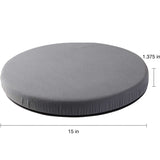 HealthSmart 360 Degree Swivel Seat Cushion, Chair Assist for Elderly, Swivel Seat Cushion for Car, Twisting Disc, Gray, 15 Inches in Diameter (Pack of 1)