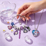 AmaAccess Kpop Charm Bracelet Merch Gifts, Adjustable Cartoon Bangle and Necklace Jewelry Set for Fans Women Christmas Birthday (Set1)