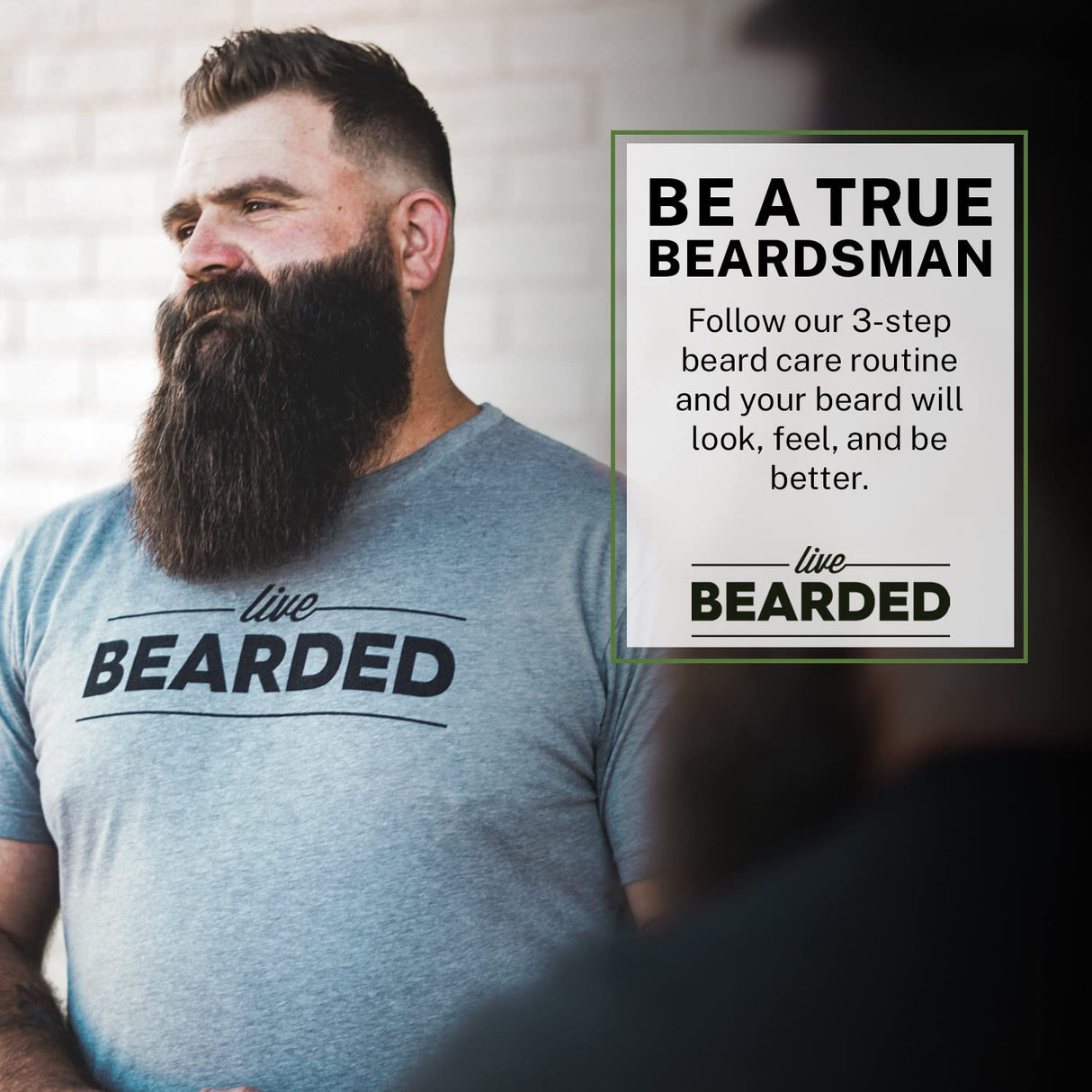 Live Bearded Complete Beard Grooming Kit - Wash, Conditioner, Butter and Oil - Made in the USA with All-Natural Ingredients - Mens Groom Set | Legend Scent - Sandalwood, Vanilla