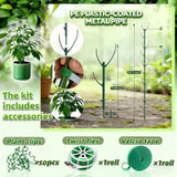 Stackable Monstera Plant Support Stakes，Plant Stand Indoor，Stackable Monstera Plant Support Stakes，Plant Stand Indoor，Garden Tools & Garden Accessories, Equipped with clipsstrapsVelcro (5pack)