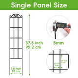 ARIFARO 4Pack 37.5'' Metal Garden Trellis for Climbing Plants Outdoor