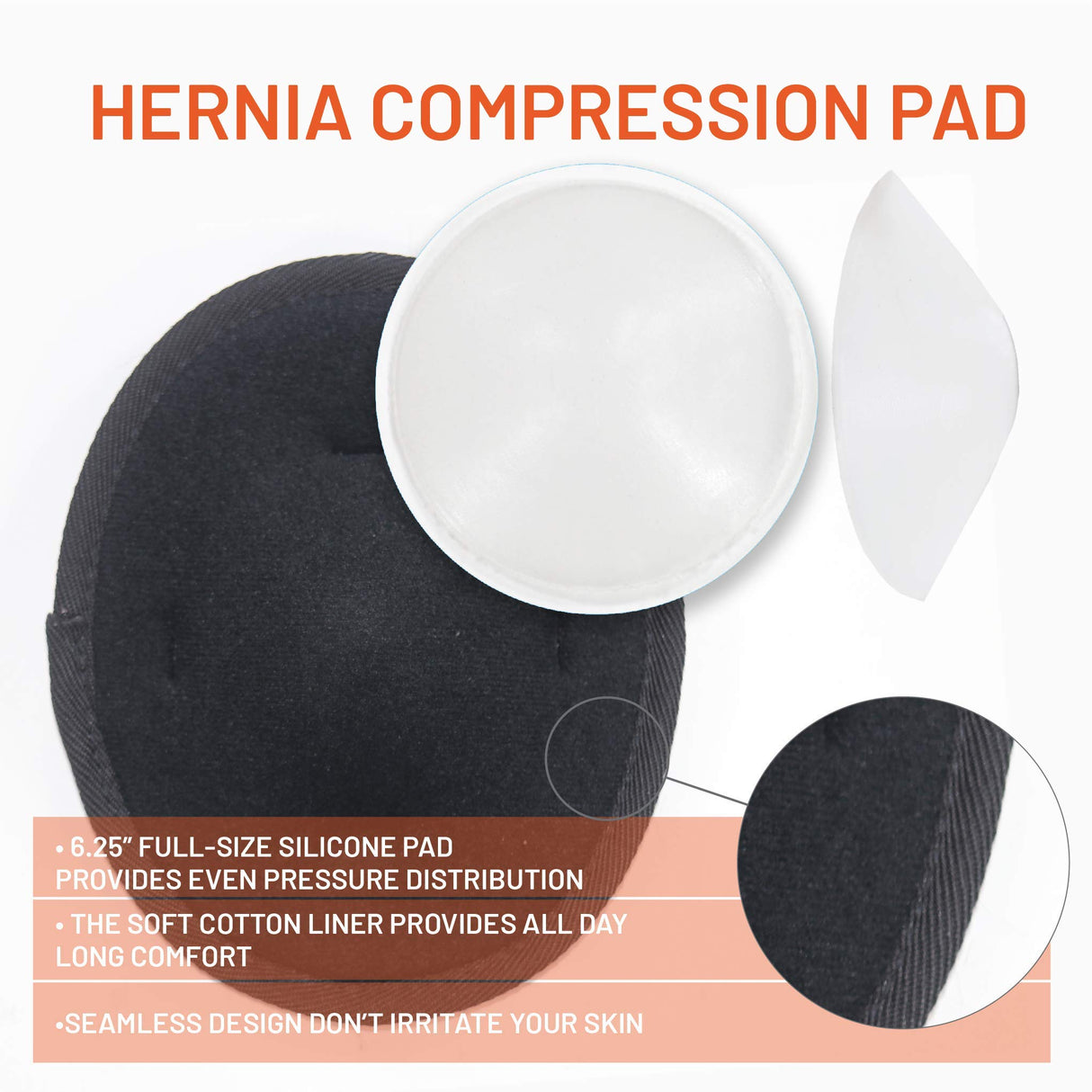 Everyday Medical Plus Size Umbilical Hernia Support Belt I Pain and Discomfort Relief from Umbilical, Navel, Ventral and Incisional Hernias I Hernia Binder for Big Men and Large Women I XXL/2XL