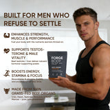 KXVUDE Forgebody Beef Organ Complex Capsules, Grass Fed & Pasture Raised - Total Body Wellness & Performance, Immune Support, Gluten-Free, Non-GMO, 60 Count (1)