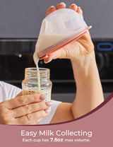 Momcozy Original V1 Pro/V2 Pro Breast Pump Replacement Accessories,Milk Collection Cups Only for Momcozy V1 Pro/V2 Pro, 2 Pack