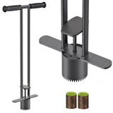 Dolibest Sod Plugger, Bulb Planter Tool with Non-Slip Grip Handle. Turf Cutter and Grass Plugger Tool with Dual Pedals, Sharp Serrations, Perfect for Zoysia, Bermuda and More (Upgrade)
