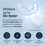 Auraglow Teeth Whitening Kit, LED Accelerator Light, 35% Carbamide Peroxide Teeth Whitening Gel, 20+ Whitening Treatments, Whitens up to 10 Shades in 7 Days