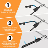 Joneaz 8 Pcs 48" Adjustable Bungee Cords with Hooks, Heavy Duty UV Resistant Shock Straps with Carabiner Clips