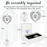 AurLova Memorial Sympathy Gifts for Loss of Loved One, in Memory of Loved One Gifts, Bereavement Remembrance Grief Gift for Loss of Mom Husband Son Daughter Dog, Christmas Memorial Suncatcher
