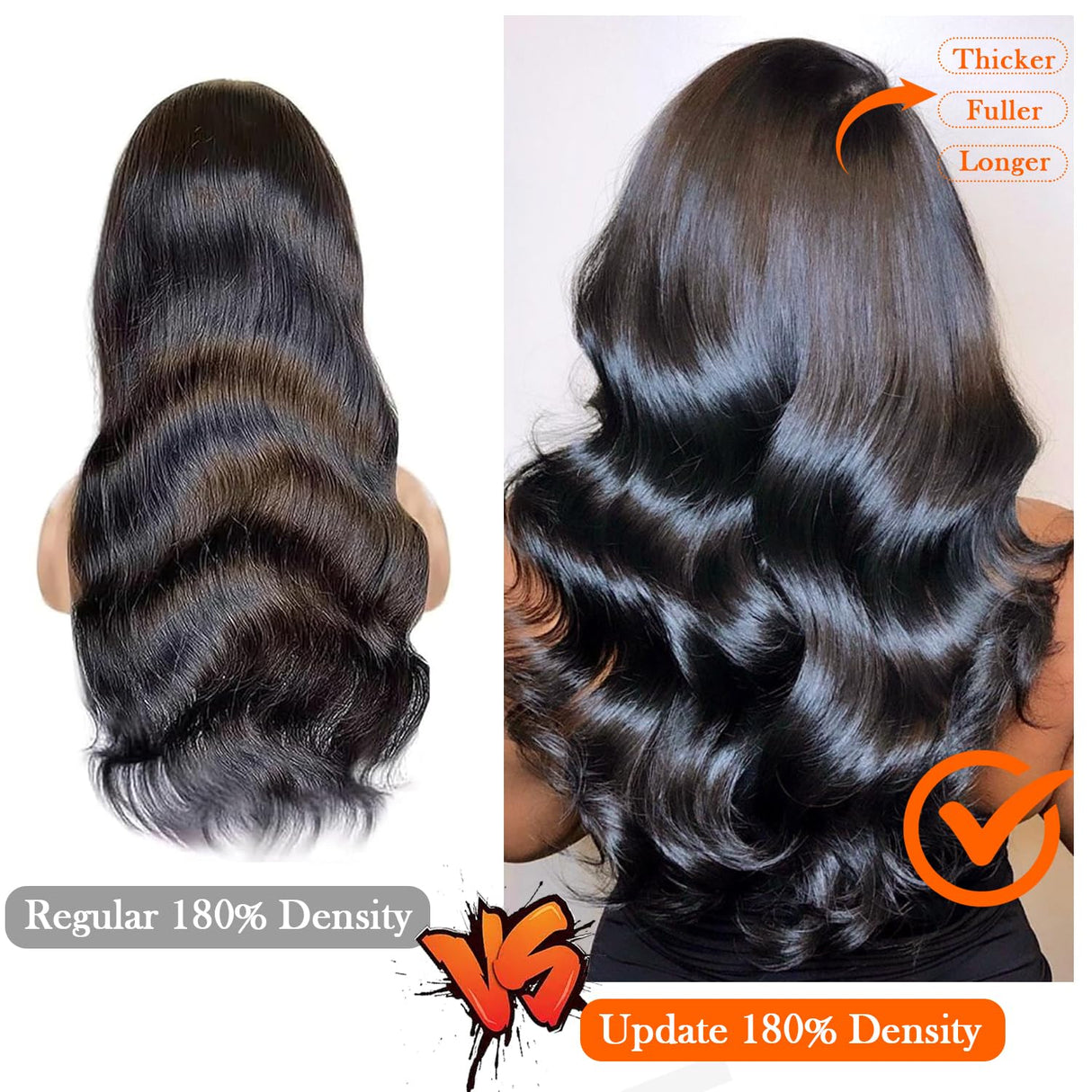 jianjin 28 Inch Body Wave Lace Front Wigs Human Hair 13x4 HD Transparent Lace Frontal Wigs Human Hair 180% Density Glueless Wigs Pre Plucked With Natural Hairline For Black Women