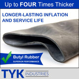 Pair (2) TYK 13x6.50-6 Inner Tube, Lawn Mower Tire Tubes 13x650-6 with a TR13 Valve Stem