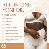 USA Made Yoni Oil, Restores pH Balance, Relieves Drynesss Mint Fresh Feminine Care Oil, Reduces Odor, All Natural, Herbal Yoni Blend Tea Tree, Mint, Lemongrass, Jasmine & Chamomile