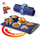 Warming Mat for Food,Food Warming Trays with 4 Temperature Levels - 8-Second Fast Heating Electric Warmer for Buffet, Parties and Holiday Gifts