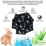 Treela 300 Pcs Bulk Large Body Wipes Individually Wrapped Big Bath Wipes for Adults Bathing No Rinse Shower Bulk Deodorant for Homeless Hygiene Personal Cleansing for Travel Gym(7.09" X 9.84",Black)