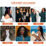 Headband Wig Deep Wave Human Hair Wigs 22 inch Glueless None Lace Front Wigs Machine Made Virgin Curly Human Hair Wigs for Black Women Deep Wave Headband Wig Human Hair Natural Color