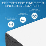 Kölbs Wedge Pillow Headboard, Flippable 2 Sided, Instantly Change Your Decor, Mattress Gap Filler Full Size