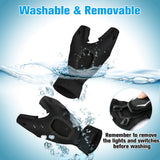 Stocking Stuffers Gifts for Men LED Flashlight Gloves, Mens Gifts for Christmas Anniversary Birthday Gifts for Men Dad Husband Him Husband, Camping Essentials Cool Gadgets Tools for Fishing Repairing