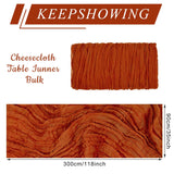 6 Pack Cheesecloth Table Runner 10Ft Christmas Gauze Boho Table Runners for Wedding Decor Bridal Shower Decorations(35" x 120")